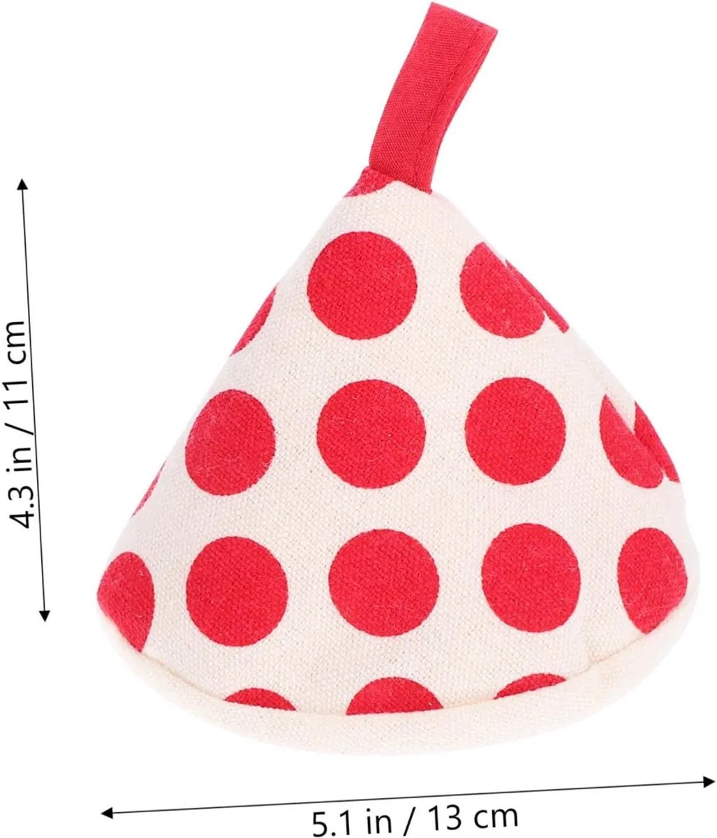 Hittebestendige en warmte-isolerende matjes, set van 2, driehoekig Geschikt voor ringen, Geschikt voor handvatten van pannendeksels en kookgerei.