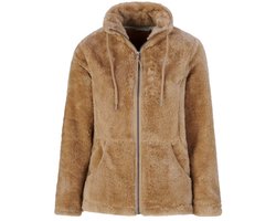 BJØRNSON Elin Coral Fleece Vest Dames 4 Seizoenen - Maat 46 - Camel