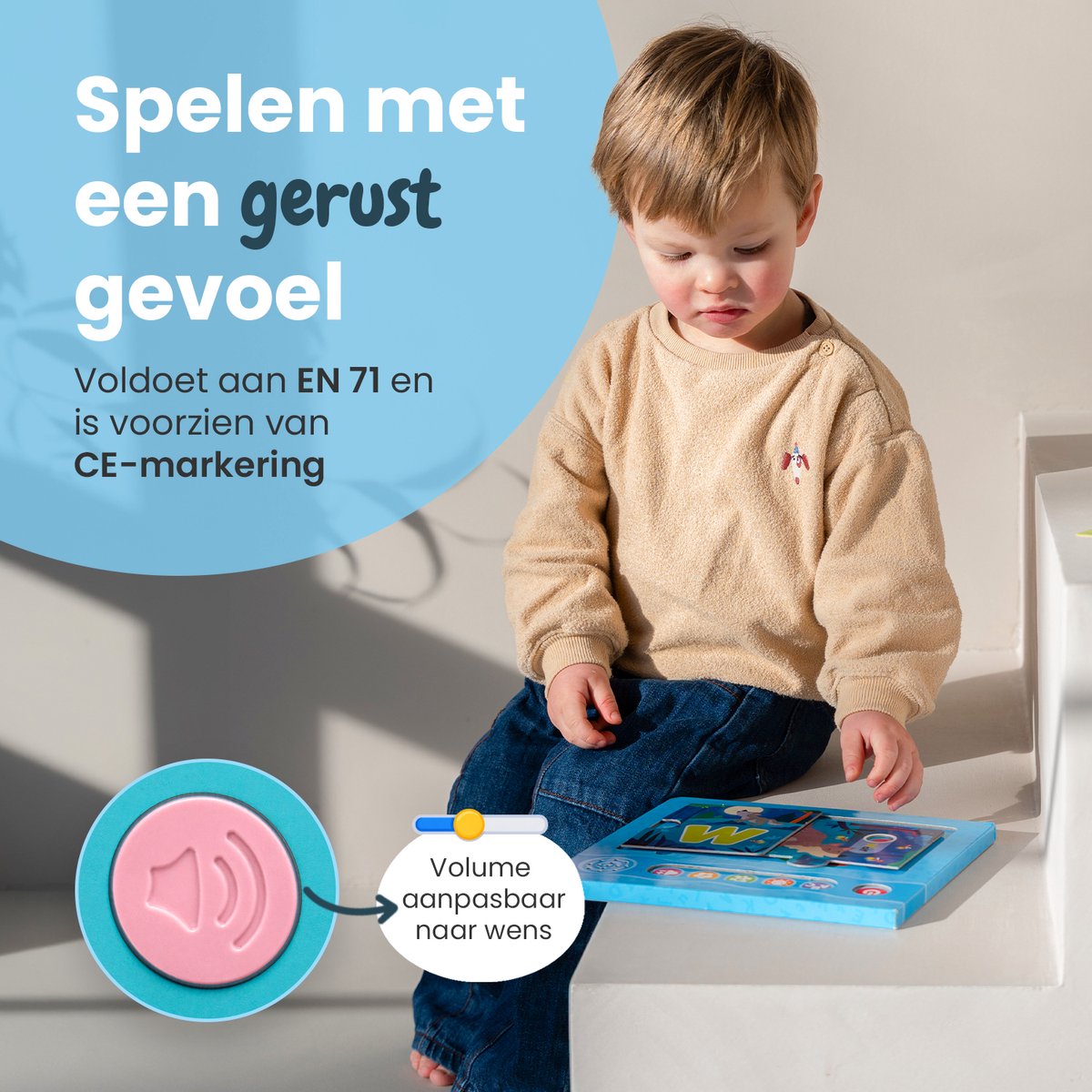 Beebie Babbels Taalbuddy Puzzel Bundel | Taalbuddy Blauw + Taalbuddy Puzzelvariant | Woordjes Leren & Interactieve Alfabet Puzzel | Pratende Flitskaarten | Nederlands Leren | Educatief Montessori Speelgoed | Taalontwikkeling — afbeelding 3