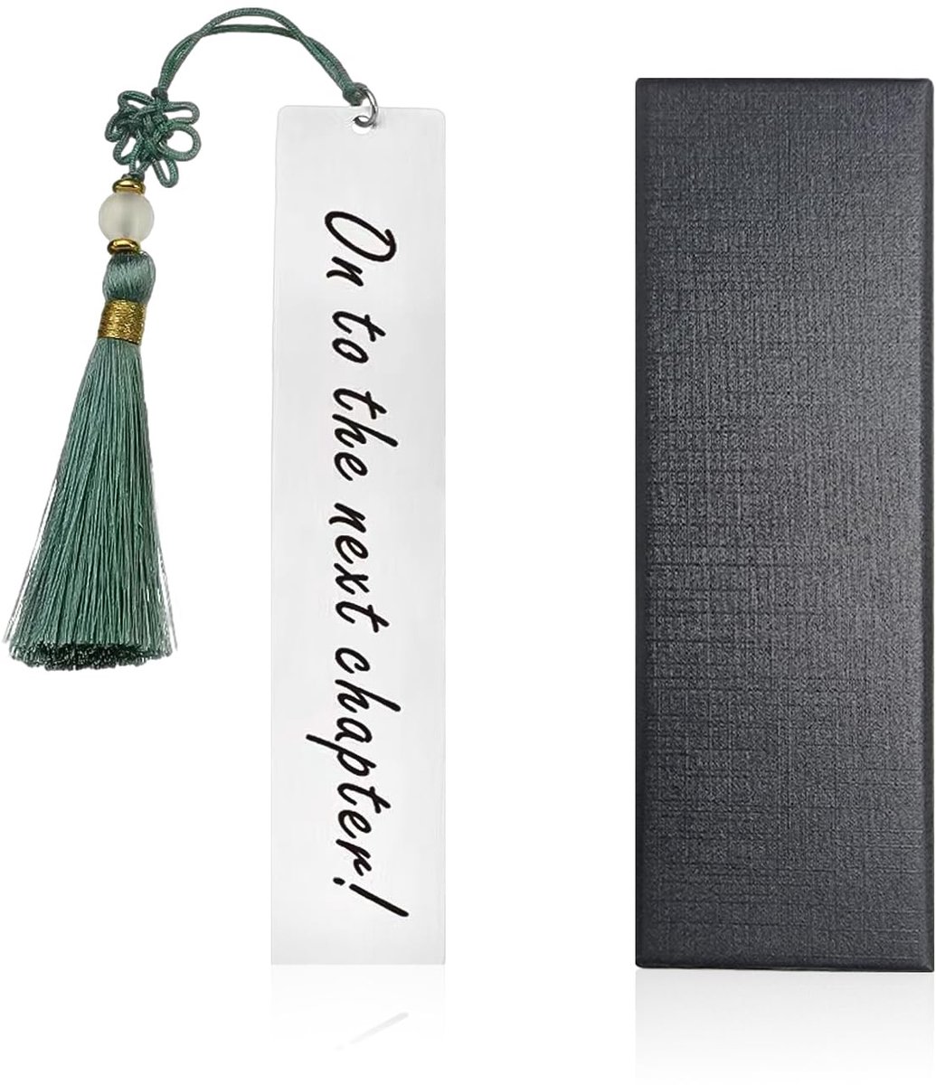 Roestvrijstalen bladwijzer - Gegraveerd - Met kwast - Perfect cadeau voor boekenliefhebbers - ShopVlot