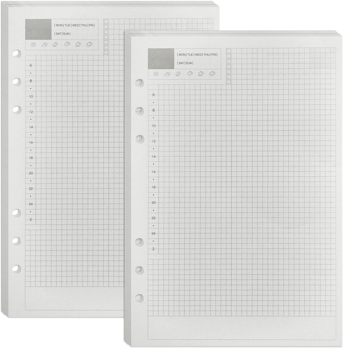 Navulvellen takenlijst A5 - 90 vellen/180 pagina's - zonder datum - perfect voor planners - ShopVlot