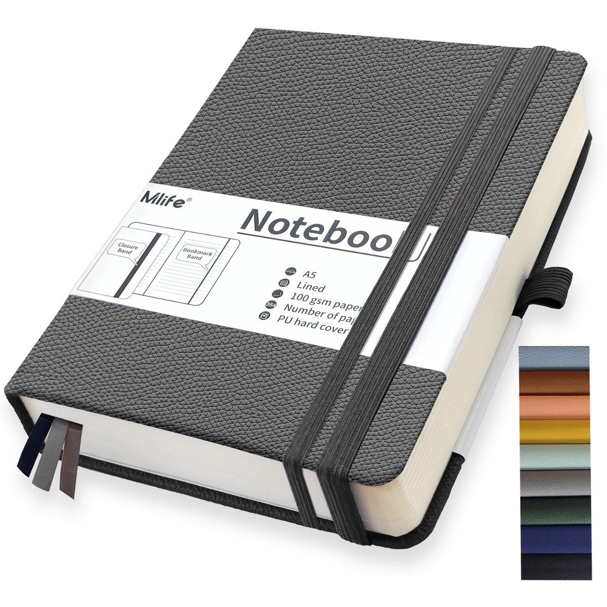 Notitieboek A5 - 360 pagina's - 100g/m² papier - Ideaal voor kantoor en school - ShopVlot