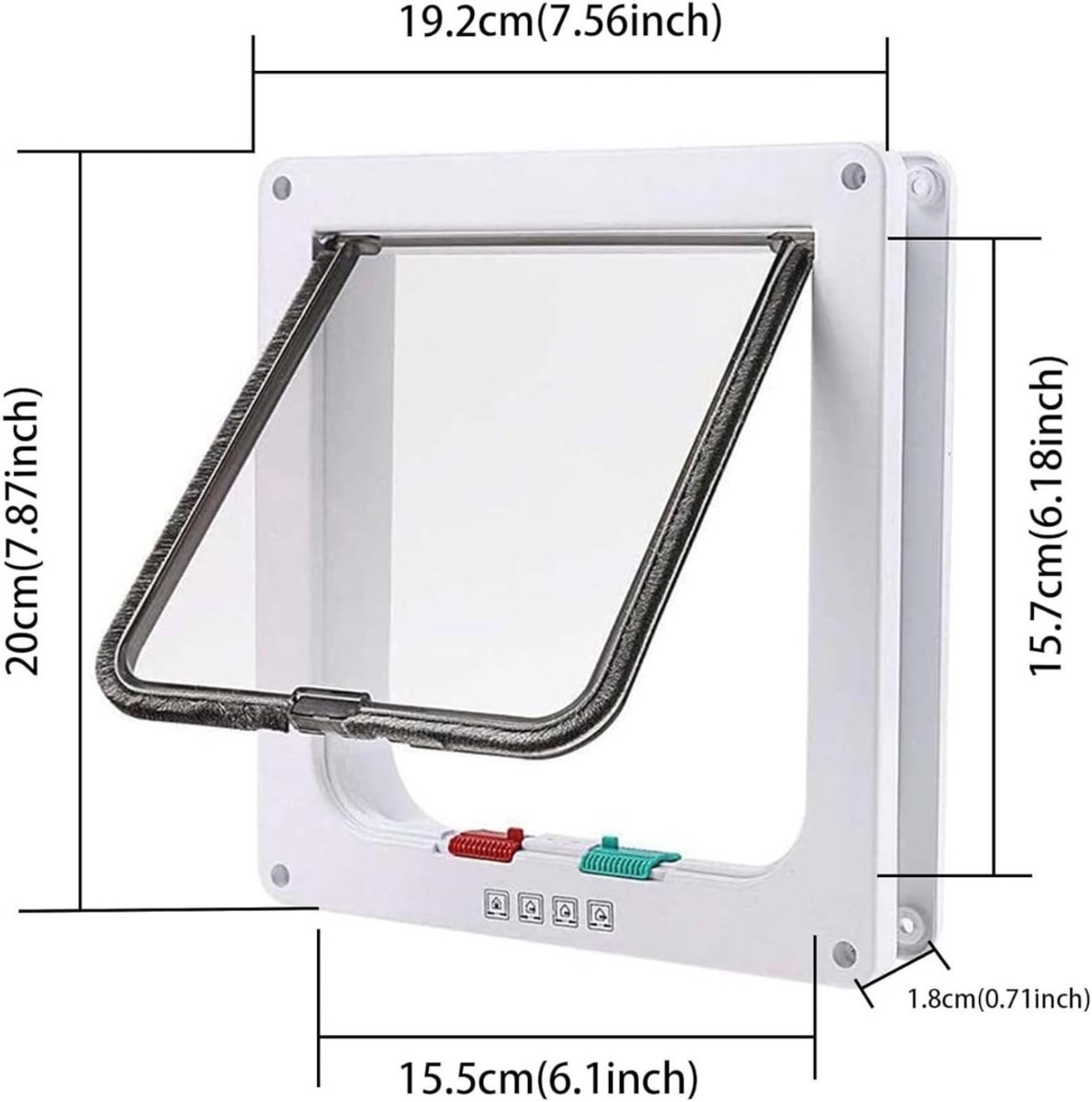 Groupe SEB Allvia Kattenluik Met Magneet - 19cm × 5cm × 20cm thumbnail 6
