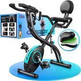 MERACH 4-in-1 Opvouwbare Hometrainer - Magnetische Fiets met LCD-monitor - Handmatige Polsmeting - Weinig Ruimte Innemend - Voor Thuis