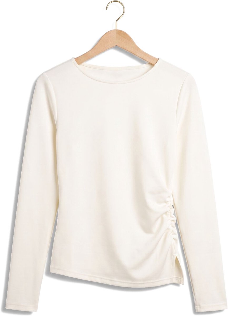 My Essential Wardrobe Mwhelle Asymmetric Blouse Dames - Jurken - Gebroken wit - Maat L