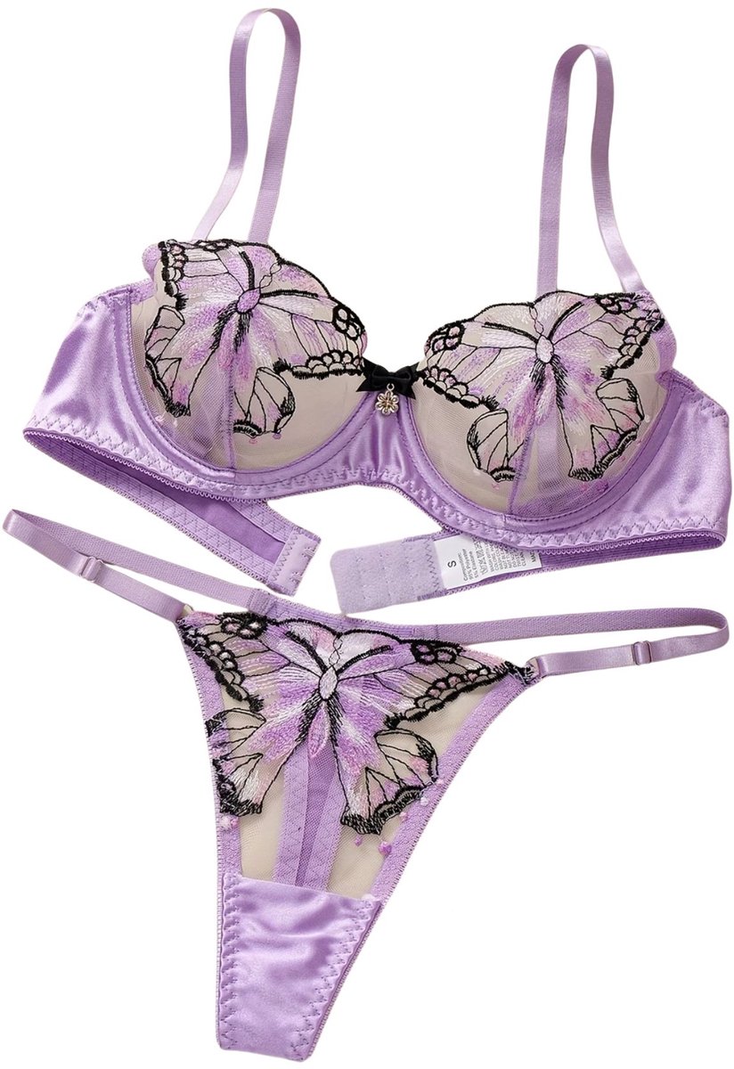 Currero BH Zonder Beugel - Strapless - Zonder Bandjes - Met Voorsluiting - Push-up Bh's - Comfort Beha - Comfortabel - Grote Sluiting - Donker Violet