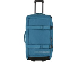Travelite Kick Off Wheeled Duffle L 65 liter - Petrol – Grote reistas op wielen – Van polyester – Reistassen, reistassen met wielen en tassen