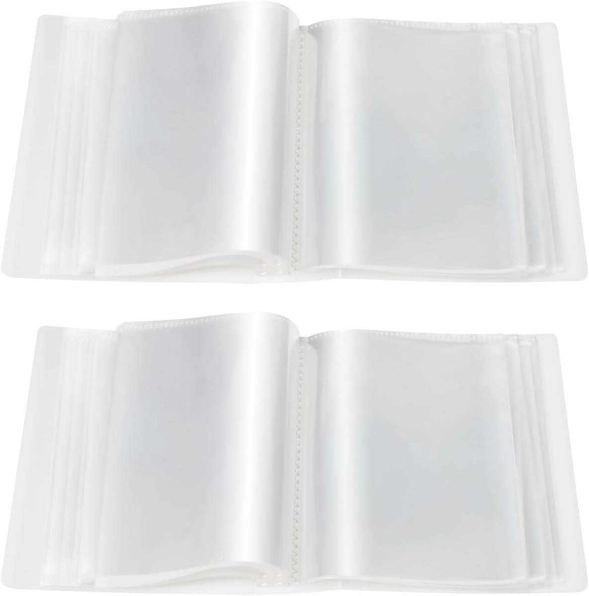 Set van 2 A6 Fotohoezen voor 200 Pagina's - Transparante Mini Boeken A6 11 x 15 cm, Perfect voor Foto's en Herinneringen