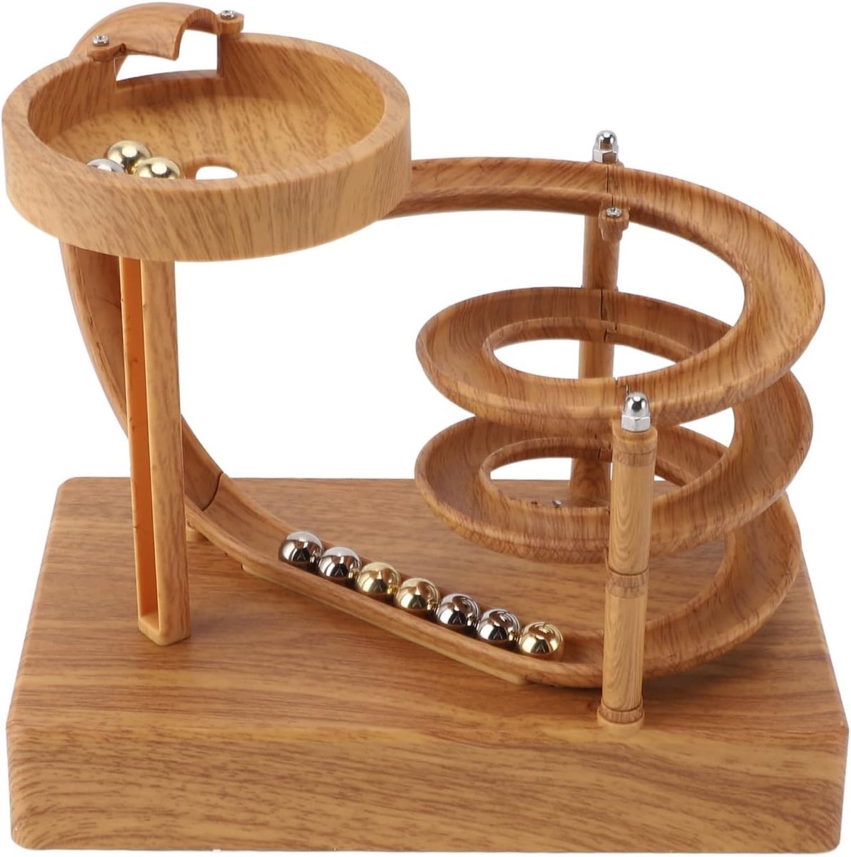 Kinetische Kunst Perpetuum Mobile, Wetenschappelijk Speelgoed voor Educatie en Decoratie, Beweging en Fysica Gadget met Houten Afwerking
