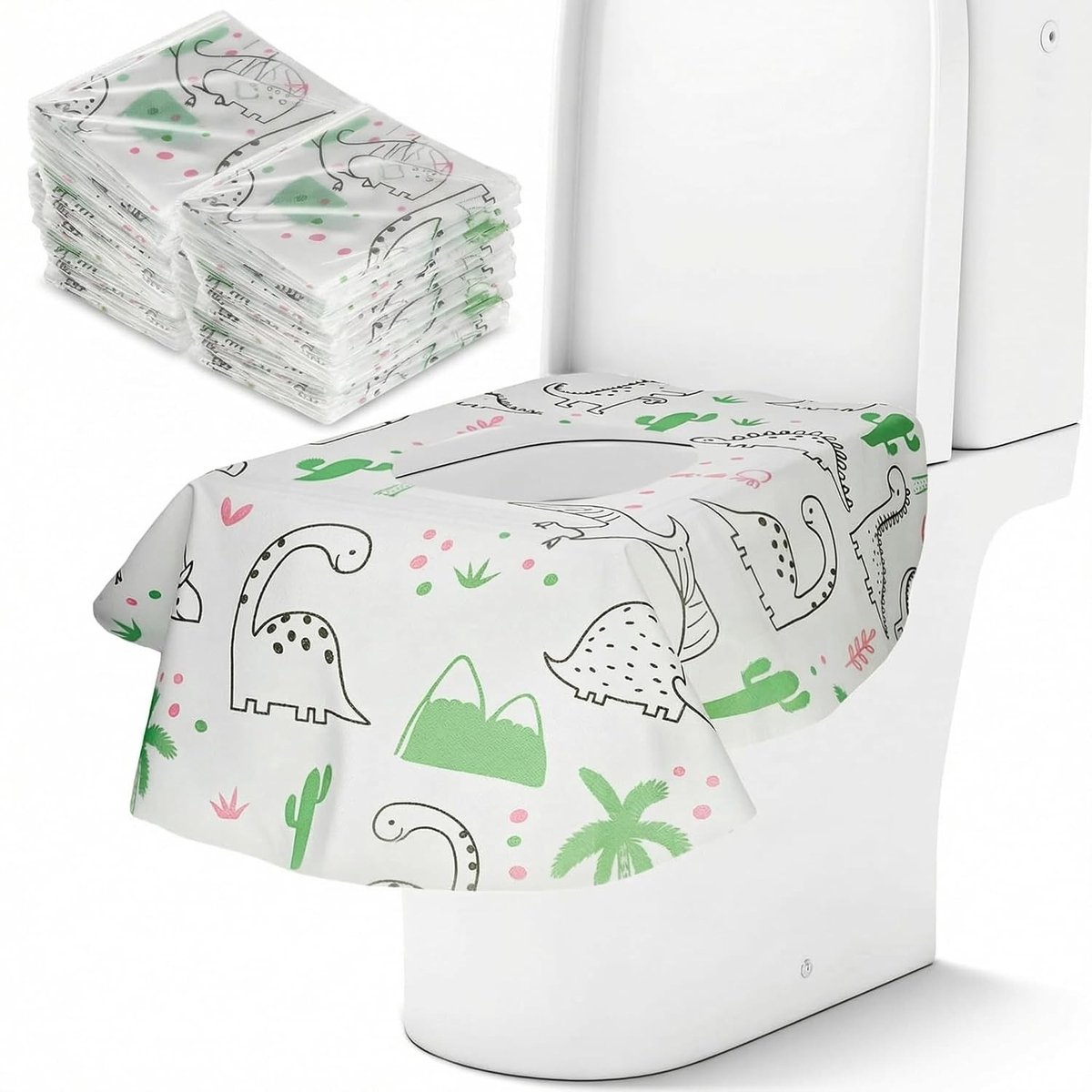 20 Stuks Grote Wegwerp Toiletbrillen - Antislip, Waterdicht, Individueel Verpakt - Ideaal voor Kinderen en Volwassenen, Perfect voor Zindelijkheidstraining en Reizen