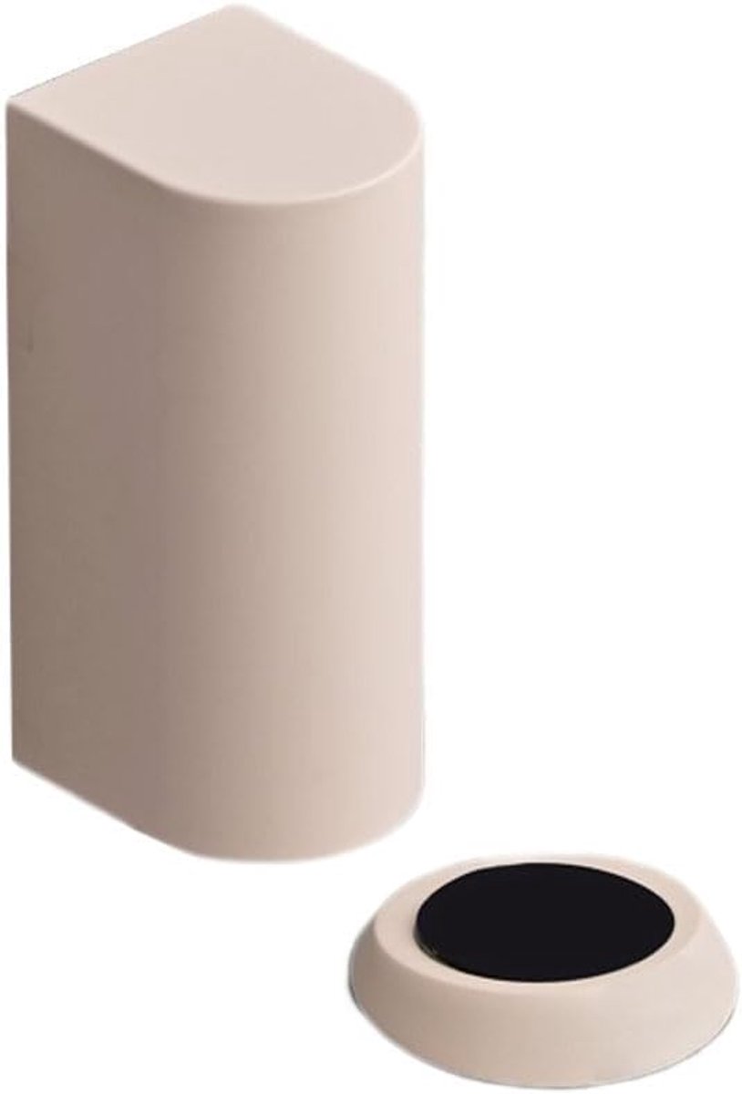 Magnetische Deurstopper - Robuuste Vloerdeurstopper Zonder Boren - Beige - ShopVlot