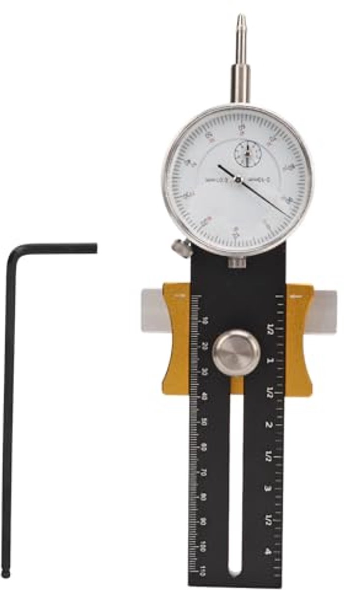 SnelShoppen - Table Saw Gauge voor Precisie Afstellen en Kalibreren van Werkplaatsmachines, 8-delige Set, Duurzaam ABS, Ideaal voor Houtbewerking en V