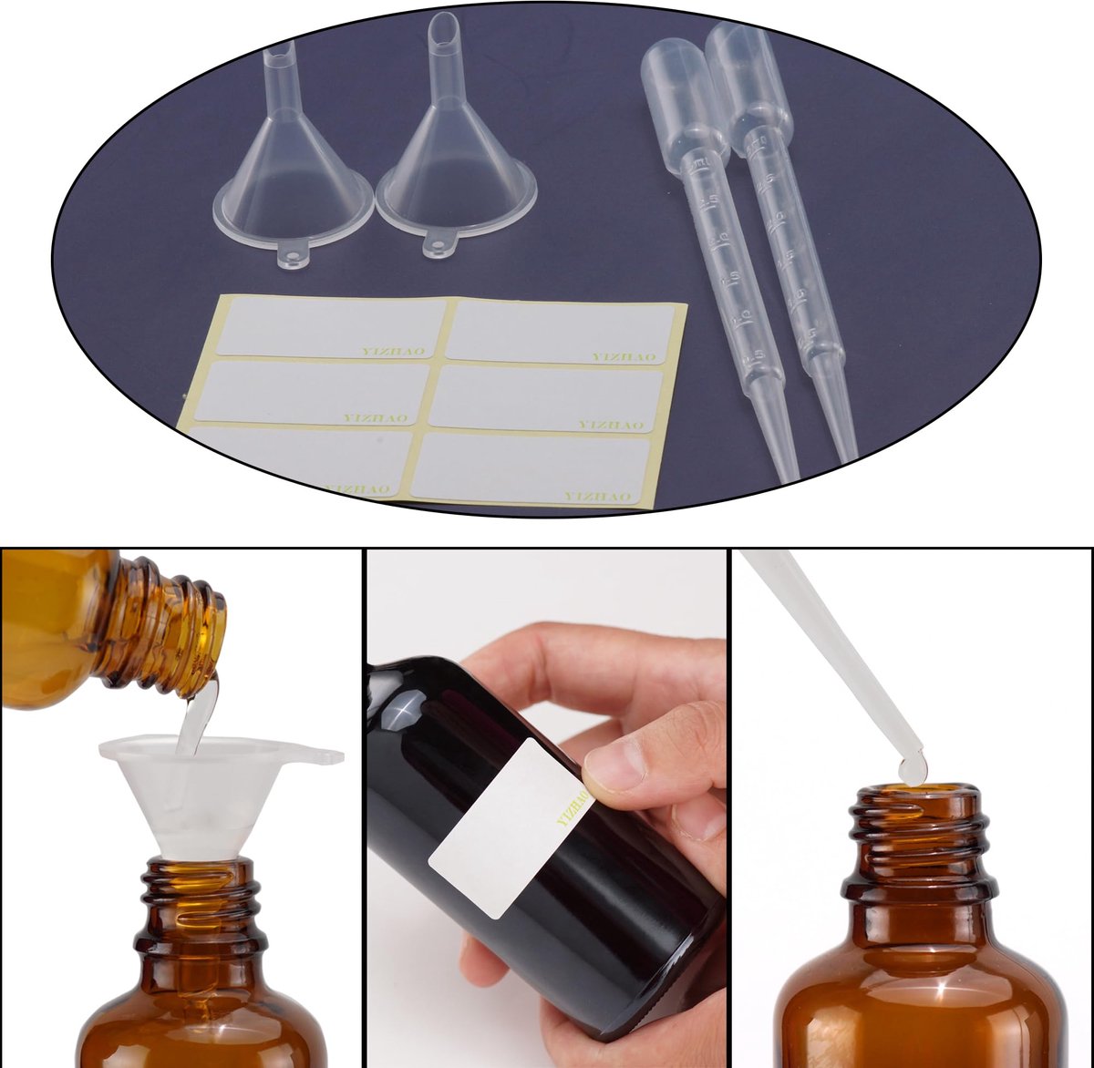 Sprayfles 30ml - Zwart Glas - Fijne Nevelspray - Ideaal voor Essentiële Olie - ShopVlot