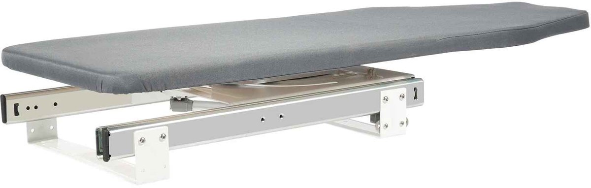 Casa Living Uitschuifbare Strijkplank - Inbouw Strijkplank - 180° Draaibaar - Ruimtebesparend - Kastmontage - Tot 45KG - Grijs