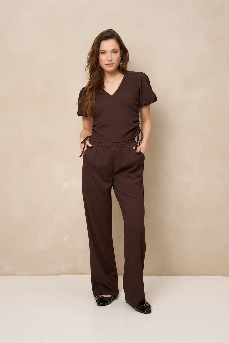 Lofty Manner Broek Trouser Mea Rf45 Brown Dames Maat - L