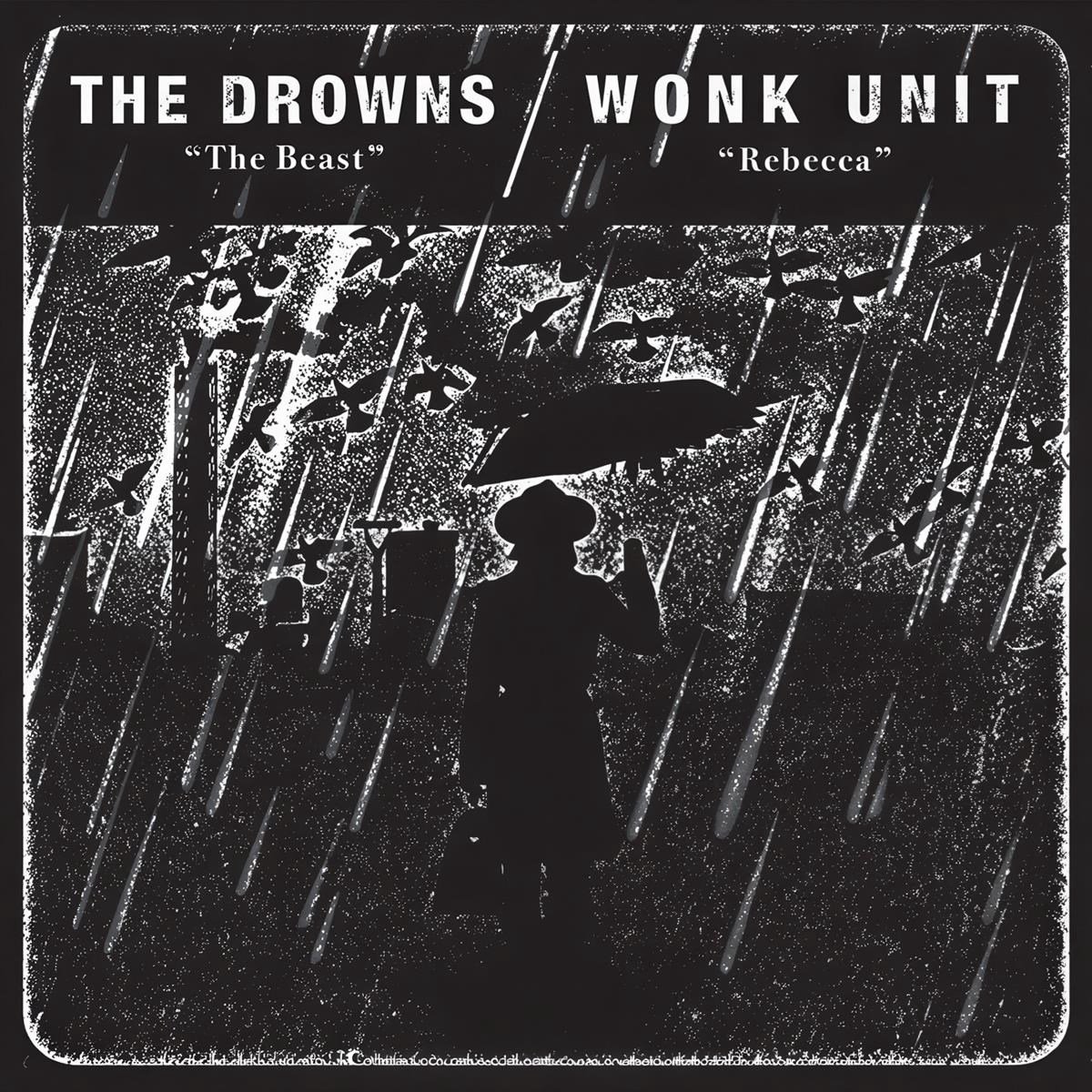 The Drowns / Wonk Unit - Split (7" Single) (Coloured Vinyl)