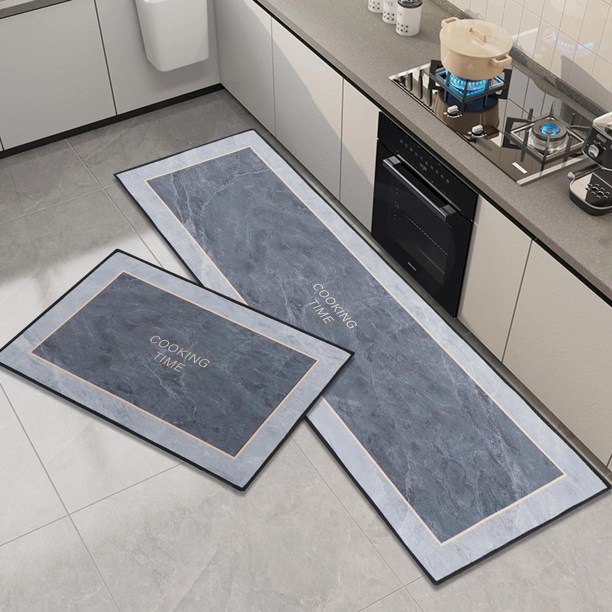Keukentapijt 2-delig - antislip - waterabsorberend en vuilafstotend - ideaal voor keuken - ShopVlot
