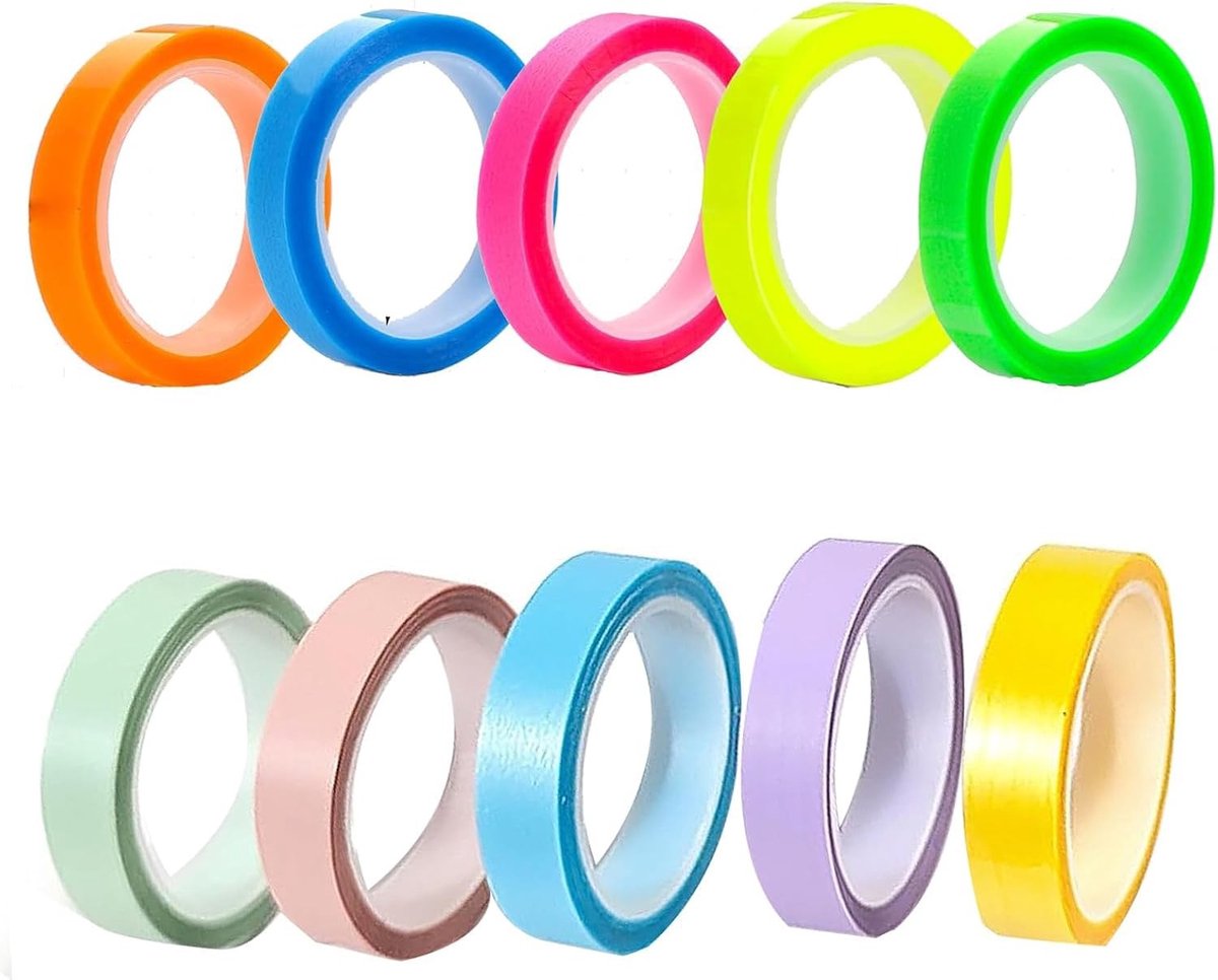 Index Tabs voor Boeken, Annotatie Kit met 10 Stuks, Hooglighter Tape, Studie Benodigdheden, Kleurige Bookmark, Annotatie Tabs voor Studenten, Docenten en Kantoorgebruik