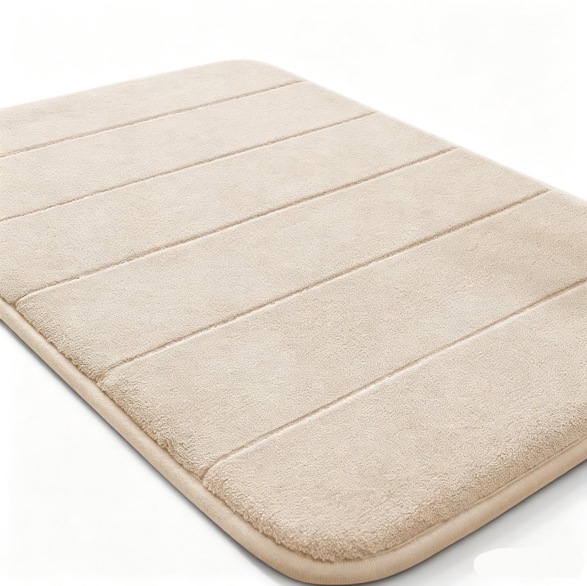 1 stuk - Badmat - Koraalvlies - Effen kleur, absorberend en antislip - Toiletvoetmat - 40*60 cm - Camel