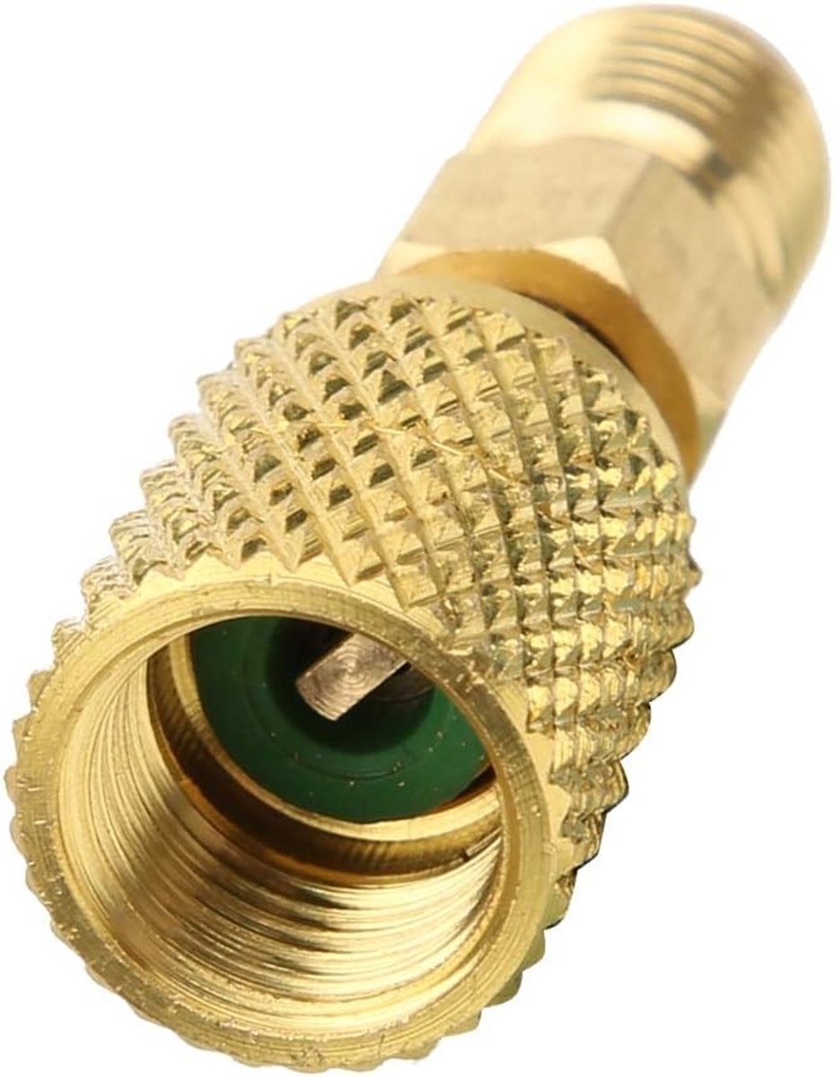 R410A naar R32 Adapter voor Airconditioning, 1/4 inch Male SAE naar Vacuümpomp Connector, HVAC Slang Koppeling voor 5/16 inch Vrouwen