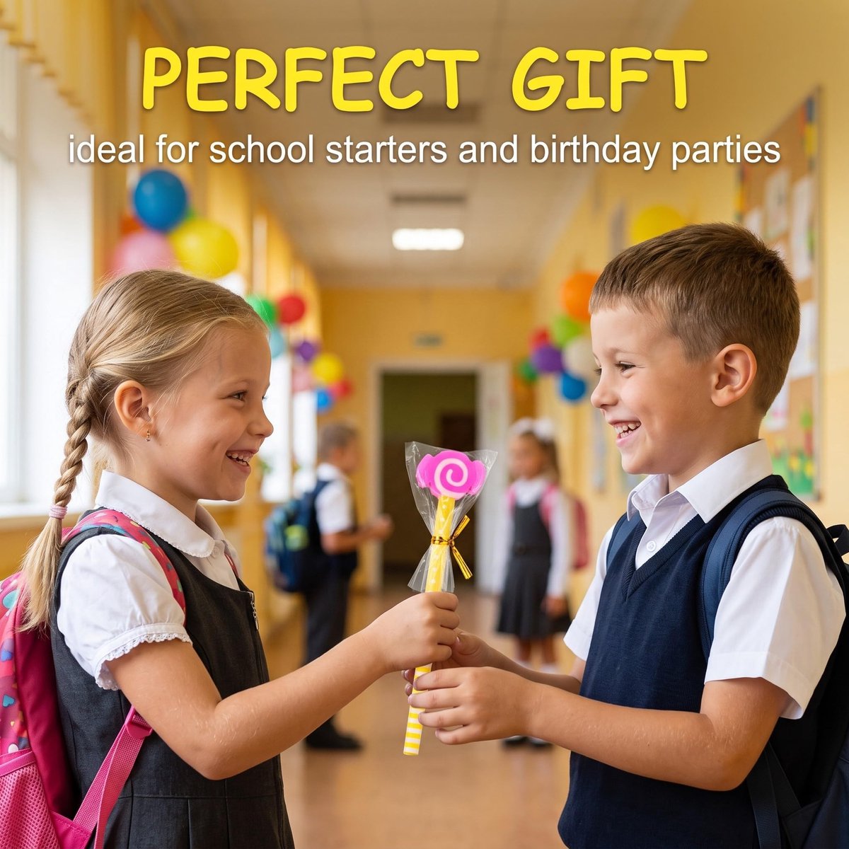 20 potloden voor kinderen met gum, gadget voor verjaardag voor kinderen, cadeautje voor het einde van het feest - ShopVlot