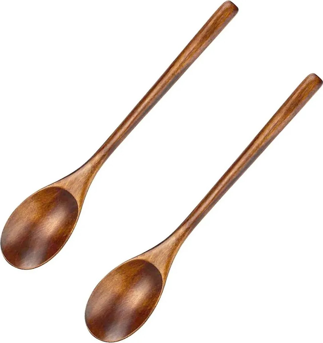 Milieuvriendelijke houten lepel, houten soeplepel, houten kooklepel, afGeschikt vooringen 22,5 cm x 4 cm.