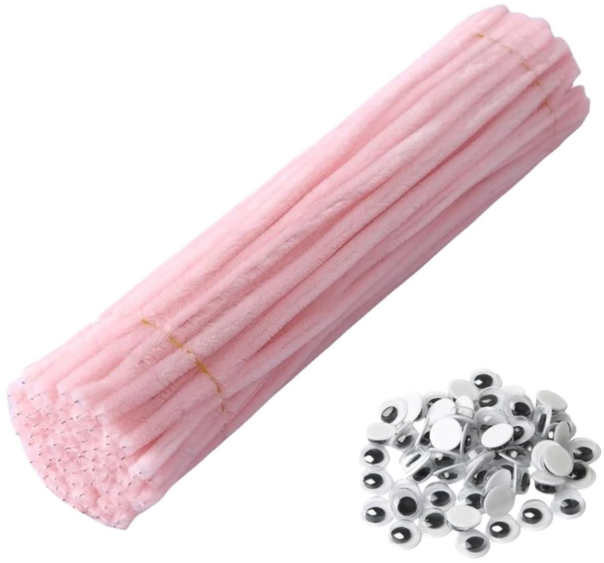 100 Stuks Roze Pijpenragers van RVS, 0.25" Dikte voor Creatieve Knutselprojecten en DIY Decoraties