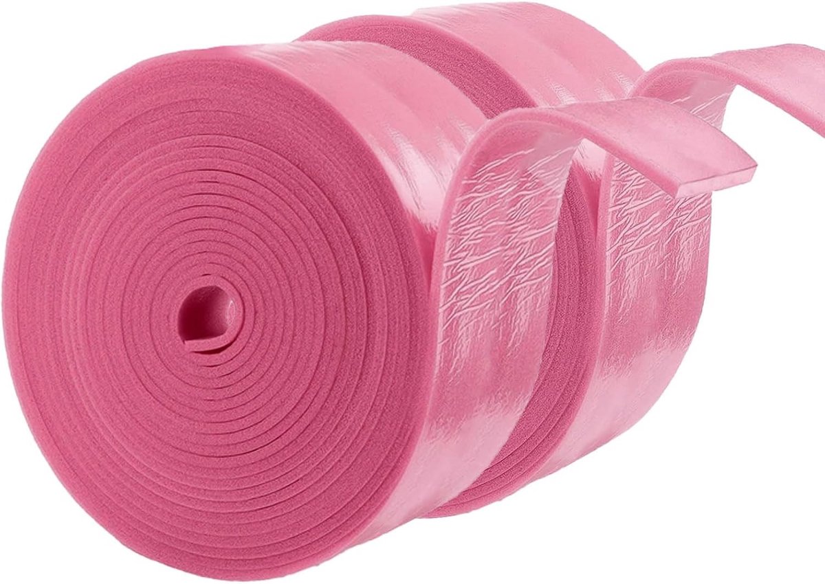 Set van 2 Zelfklevende Randisolatieplaten van 50 mm x 5 mm x 10 m voor Vloerisolatie, Wandisolatie en Geluidsisolatie in Slaapkamers, Ideaal voor Vloerverwarming en Plinten