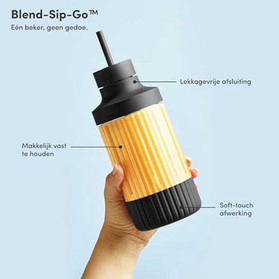 Krachtige Blender - Smoothie Maker - Gezonde Dranken Maken - 850W Motor - 640 ml - Zwart — afbeelding 4