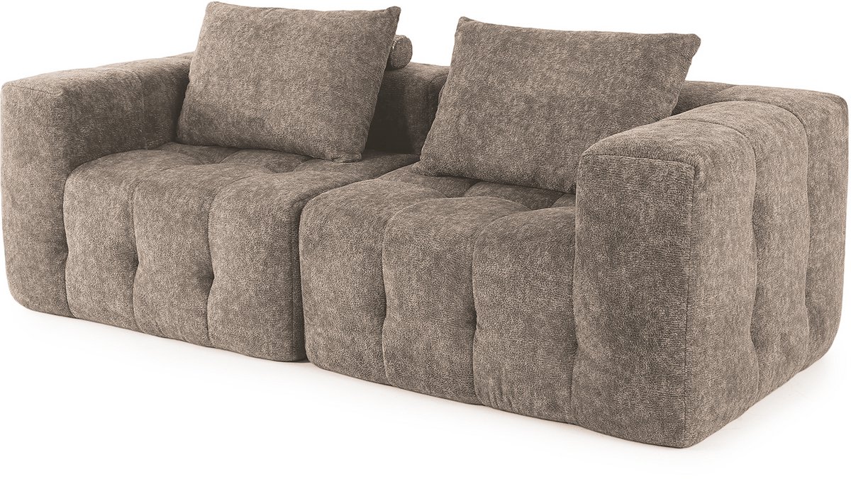 HomeMiYN Modulair Compress Sofa – Linker Module Bank – Khaki Schuim Bank – Combineerbare 1-Zits Sofa Module – Modern en Ruimtebesparend Design