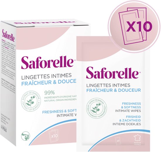 Saforelle Intieme Doekjes | 10 zakjes - 10 stuks