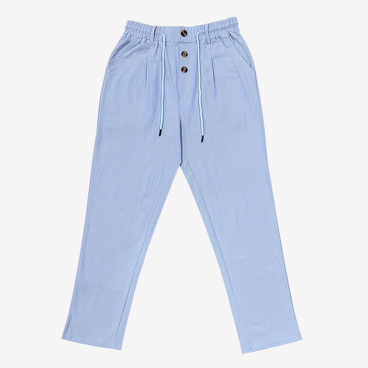 Currero Linnen Broek Heren - Zomerbroek - Volwassenen - Lange Broek - Pantalon - Strandbroek - Zomer - Ibiza Stijl - Lichtblauw XL