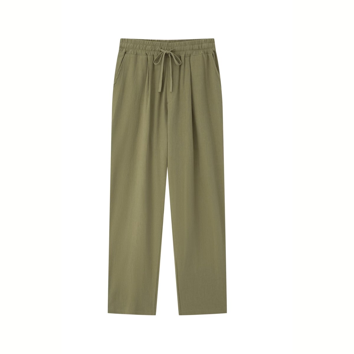 Currero Linnen Broek Heren - Zomerbroek - Volwassenen - Lange Broek - Pantalon - Strandbroek - Zomer - Ibiza Stijl - Varen Groen XL