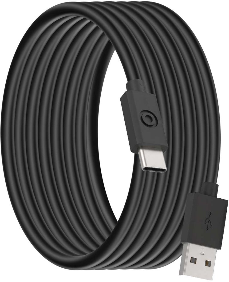 Bigben Connected, USB-A naar USB-C Oplaadkabel 3A - 2m, Zwart