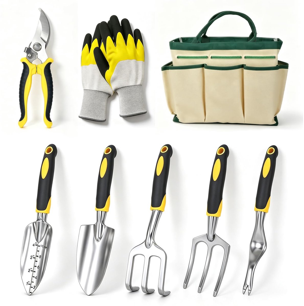 Dailygoods - Tuingereedschapsset 8-delig met Tuintas en Handschoenen