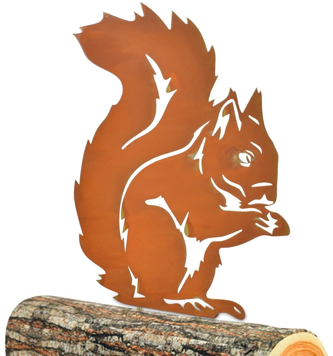 Dailygoods - Roestige Staande Eekhoorn - IJzeren Dierenstandbeeld voor Tuin en Buiten