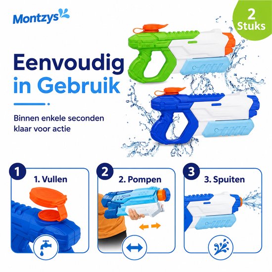 Quanquer Lot De 12 Pistolets à Eau Pour Enfants - Capacité 150 Ml, Portée 7 M - ABS Résistant - Jouets Extérieur Plage, Piscine, Jardin - Dès 3 Ans