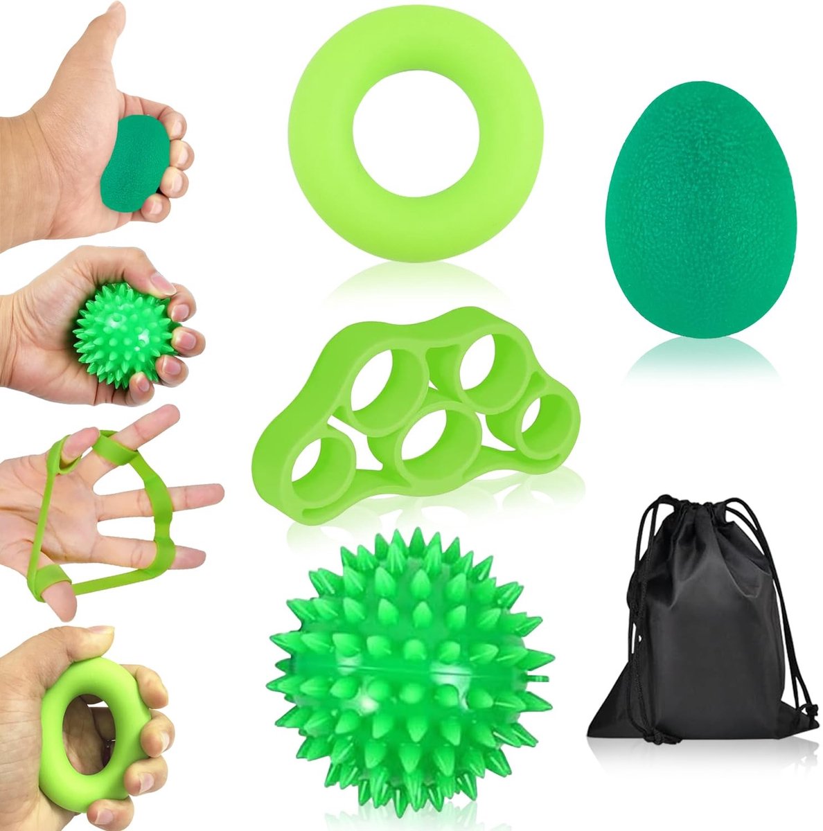 Dailygoods - Handtrainer Set - Vingertrainer voor Grijpkracht en Stressverlichting