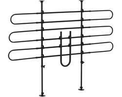 Atlasyx hondenhek - Hondenrek auto - Hondendeken achterbank - Hondennet - Antislip zuignappen - Verstelbaar - 87 x 135 cm - Zwart