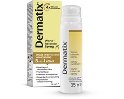 Dermatix Wondhelende spray - Snelle en effectieve wondheling met 5-in-1 effect - 4x snellere wondheling - Verlicht pijn - Vermindert littekenvorming - Klinisch bewezen - 35 ml