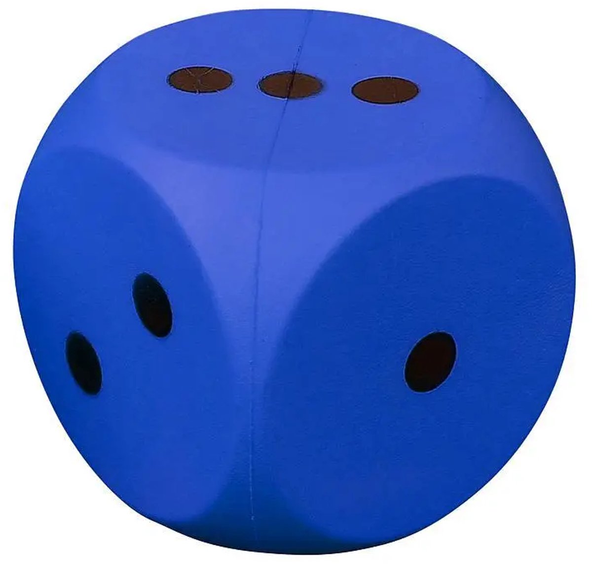 Dobbelsteen - Foam - Coated - Blauw - 14 centimeter