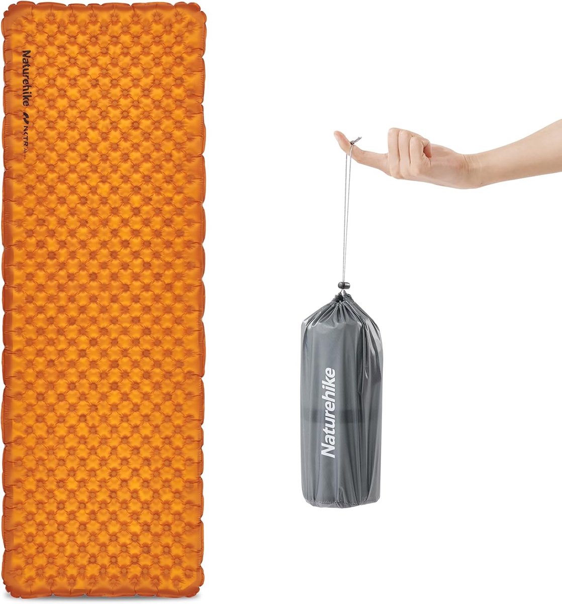 Thijox - Ultralichte Zelfopblazende Kampeermat met 5,8 R-waarde voor 4 Seizoenen, Duurzaam Luchtbed met Opblaasbare Zak voor Camping, Trekking en Outd