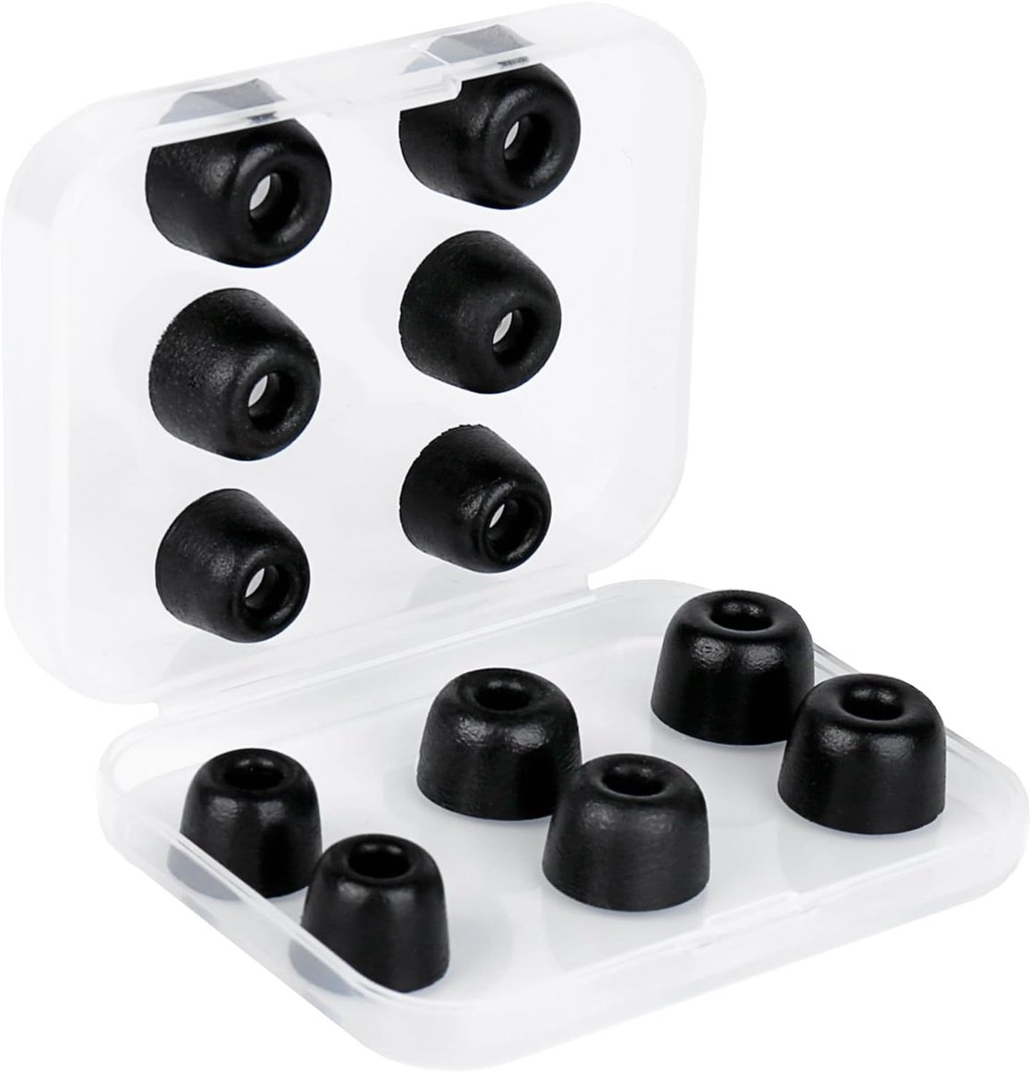 Thijox - KBEAR KF01 Memory Foam IEM Oordopjes - Geluidsisolatie, Comfortabele Pasvorm, Vervangende Oordopjes voor In-Ear Hoofdtelefoon - 6 Paar (S/M/L