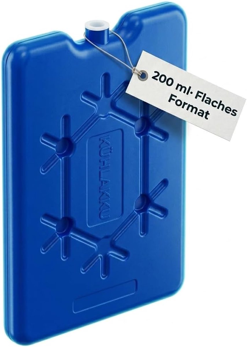 Dailygoods- Koelelementen 200ml - Herbruikbare Koelelementen voor Koelbox/Koeltas - Voedselveilige Kunststof - Hoge Koelprestaties tot 10 Uur - Duurzaam en Eenvoudig te Reinigen - Koelpacks