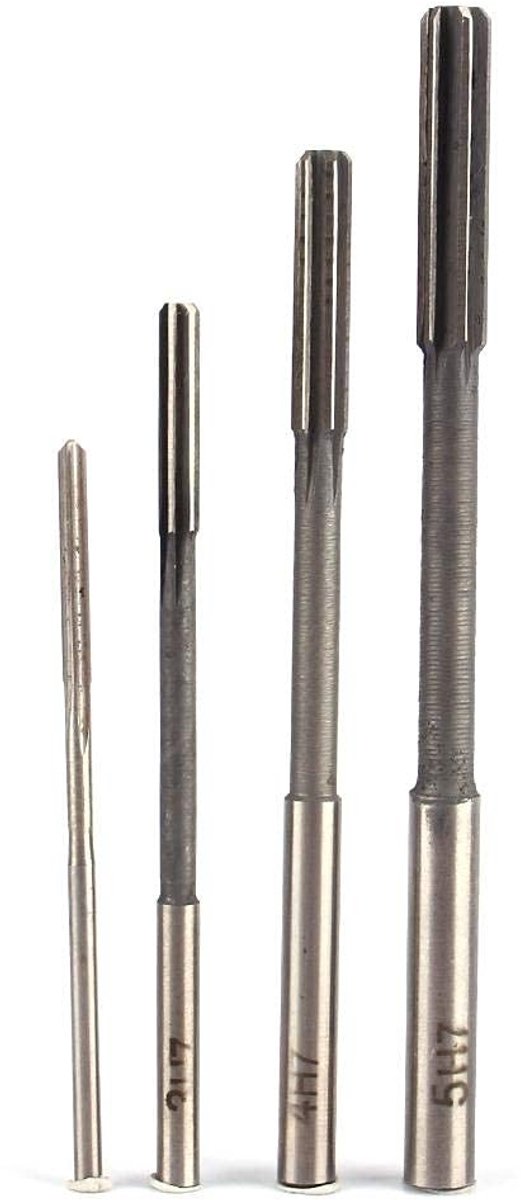 Dailygoods- Ruimer 10 mm HSS H7 - Duurzaam - Bewerking van staal/kunststof/hout - Schacht diameter 10 mm - Scherp snijden - Veel gebruikt voor boorbewerking - Boor