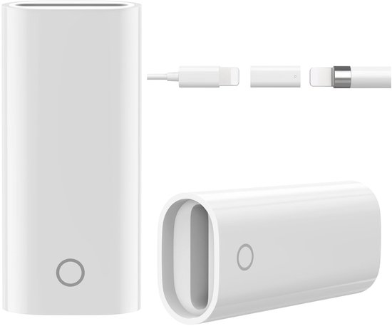 Dailygoods - Oplader voor Apple Pencil - Connector Charger Kabel - 2 Pack - Wit - Pen Accessoires - Geschikt voor iPad Air 3, Mini 5, Pro 12.9, 10.5, 9.7 — afbeelding 2