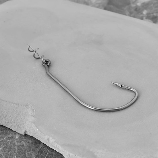 Dailygoods- Swimbait Haken 10 Stuks - Offset Haak - Baitholder - Duurzaam - Hoog Hook-up Ratio - 4,9 x 2,6 cm - Vishaken van Dailygoods — afbeelding 4