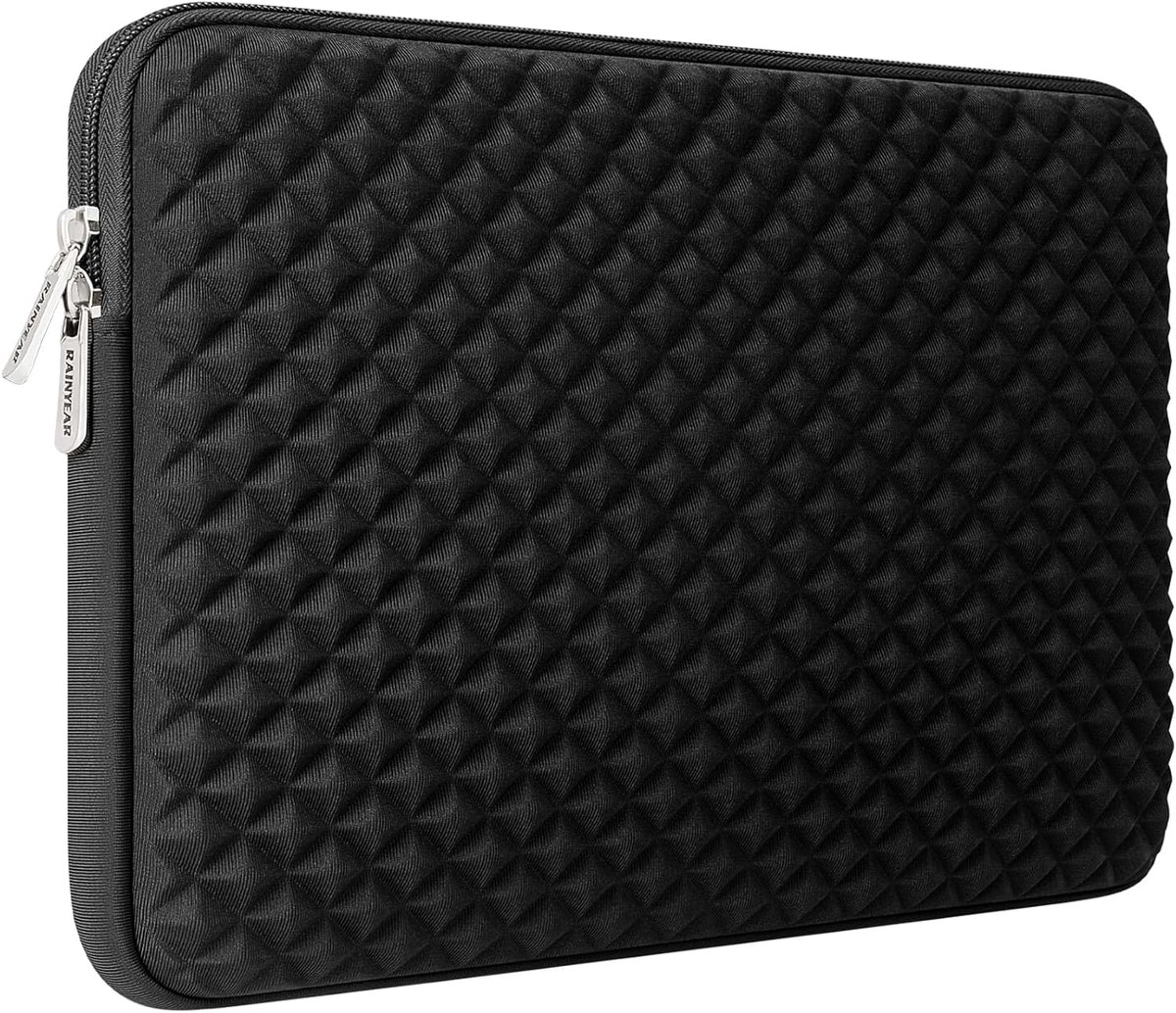 SnelShoppen - RAINYEAR 14 Inch Laptop Sleeve - Schokbestendige Gevoerde Case met Pluizige Voering - Beschermende Rits Cover Draagtas voor 14" Notebook
