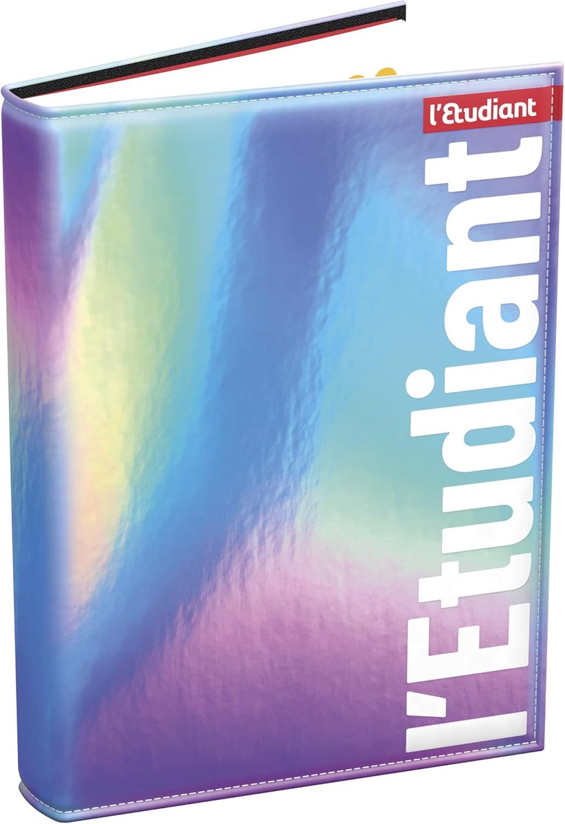 SnelShoppen - Schoolagenda Holografisch 2023-2024, Dagindeling, 352 Pagina's, 15x20 cm, Padded Cover, Flexibele Schoolkalender voor Studenten en Schol