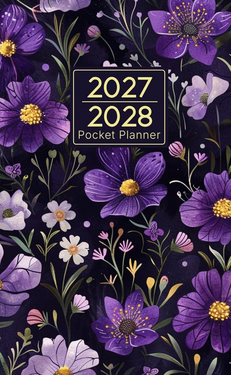 Thijox - 2027-2028 Pocket Kalender - 2 Jaar Maandplanner - Handige Notitieboek voor Doelen, Belangrijke Data, Notities - Compact en Draagbaar - Perfec
